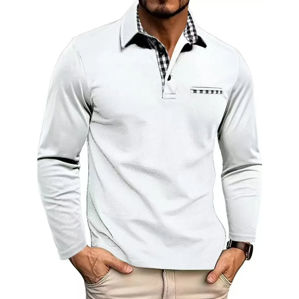 Long Sleeve Embroidered Polo