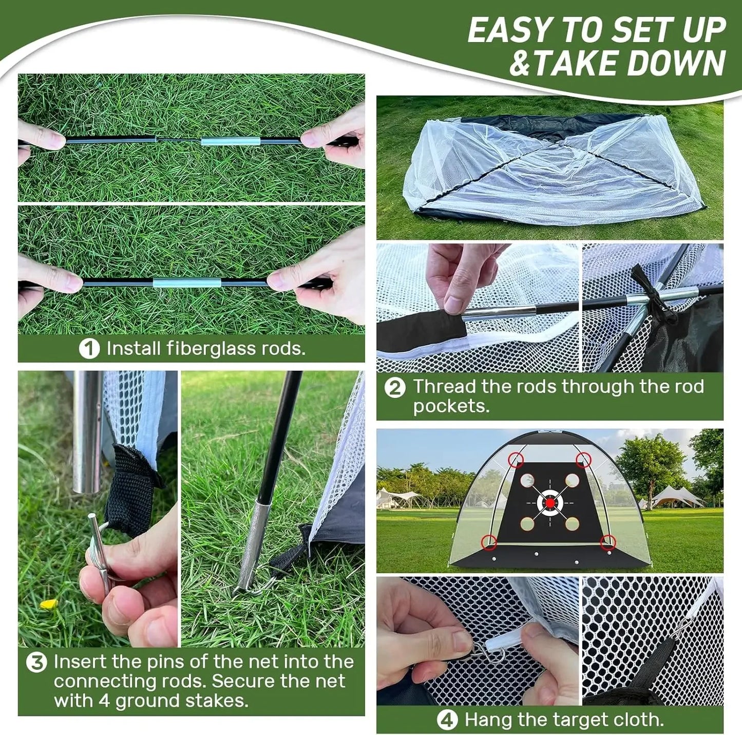 Portable Net With Mat