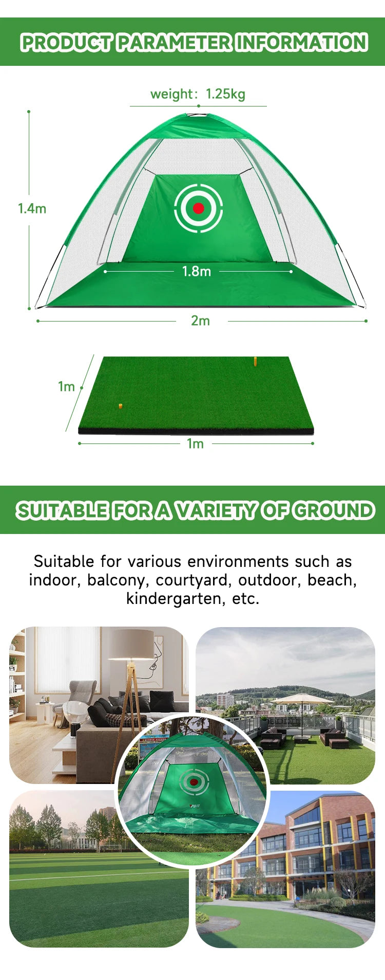 Swing Practice Net Mat