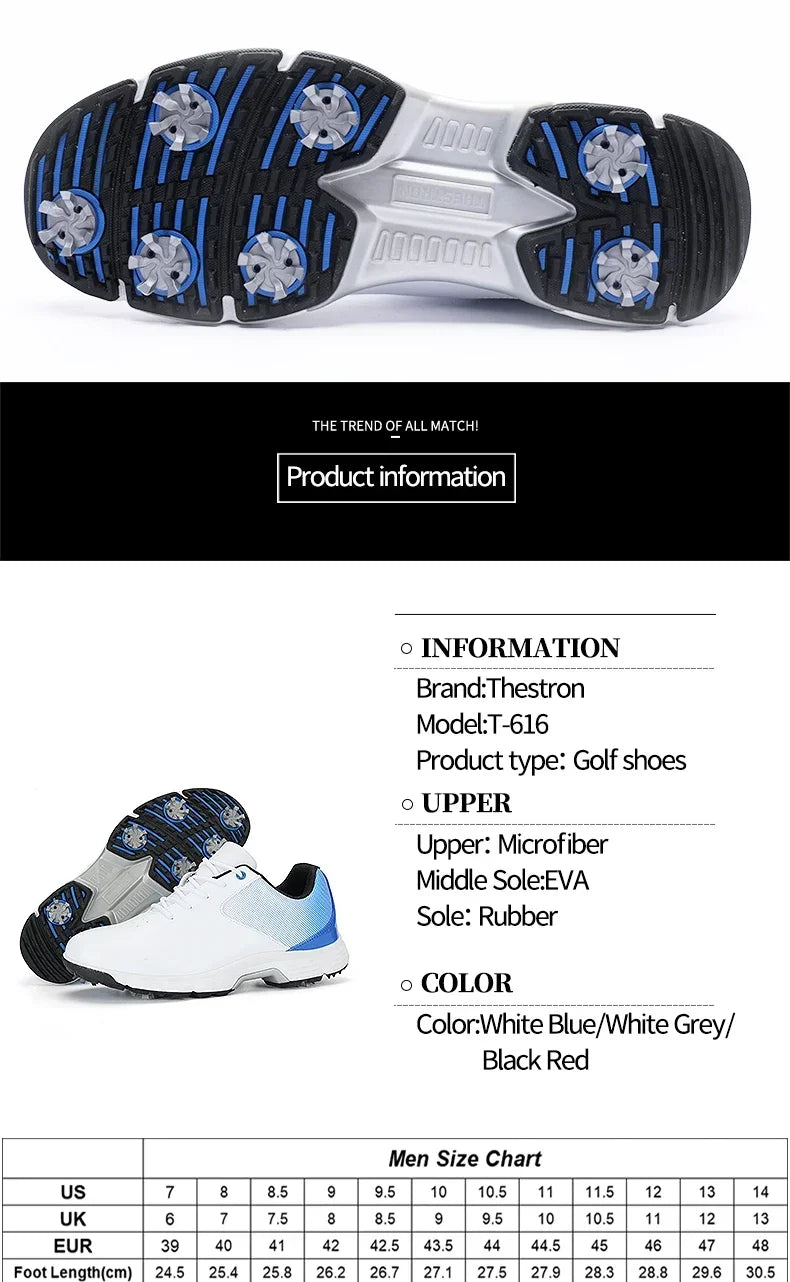 Rotary Button Golf Shoes