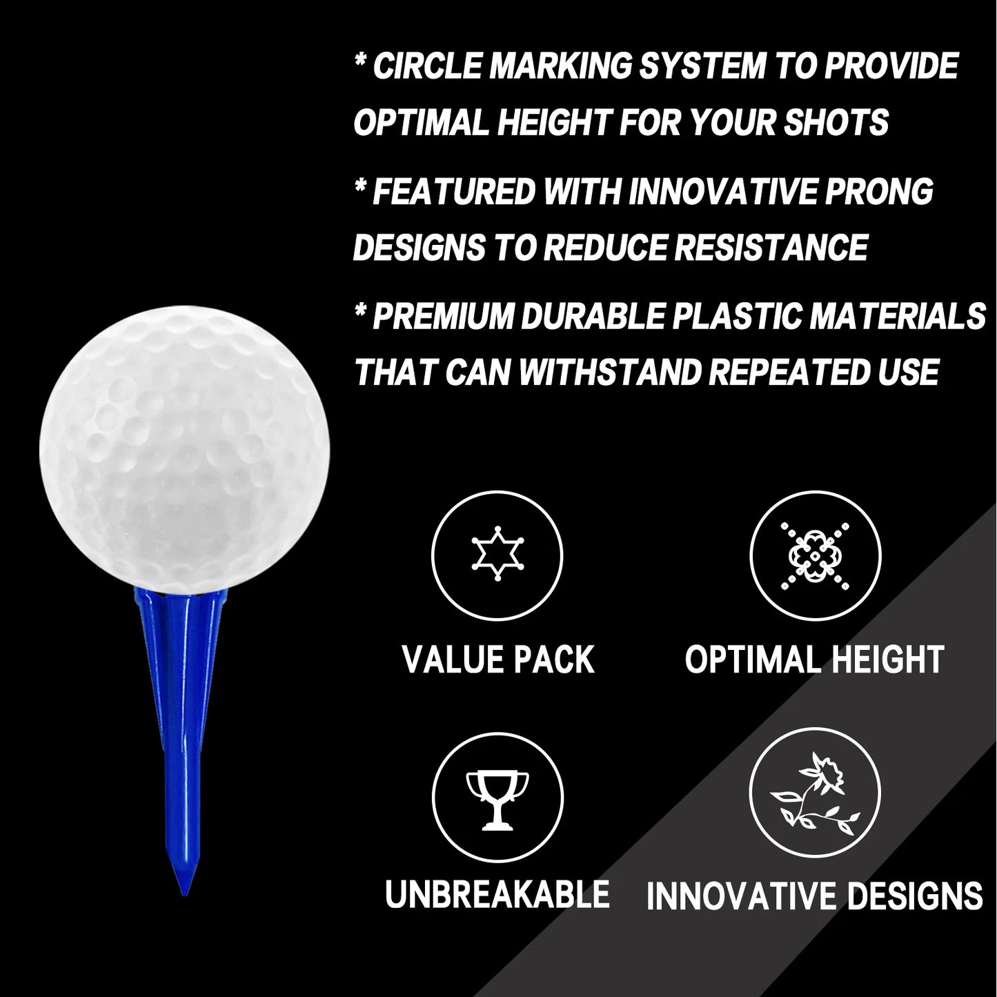 Wooden Golf Tees Set