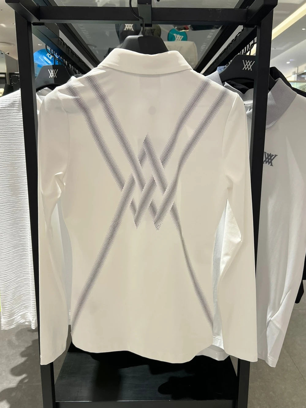 Knit Long Sleeve Golf Polo