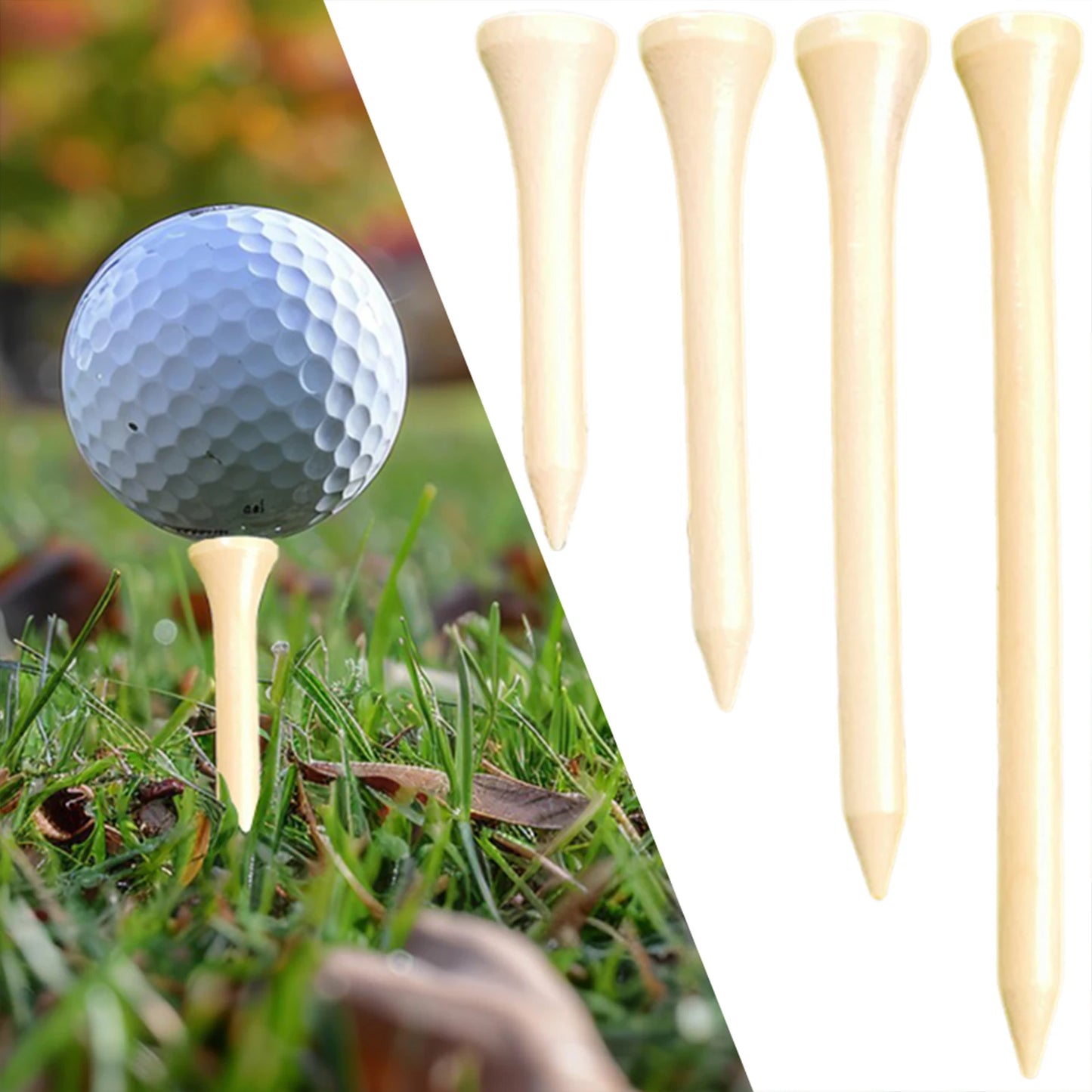 Plastic Four-Prong Golf Tees
