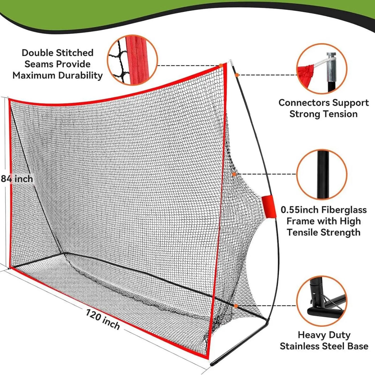Golf Practice Net 10x7