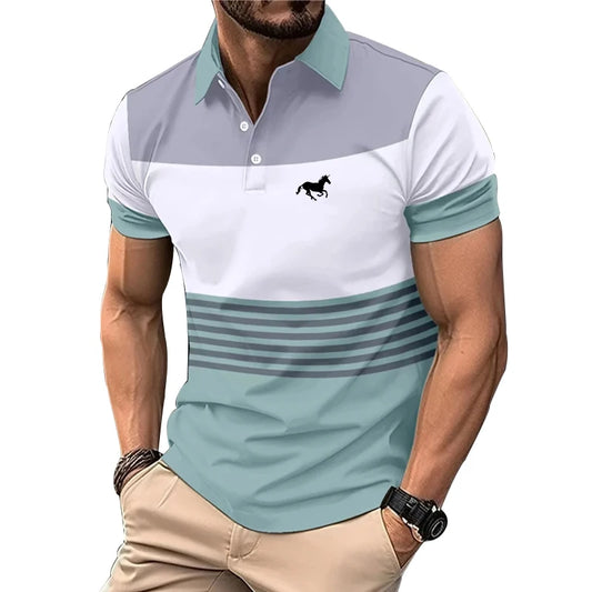Men Long Sleeve Golf Polo