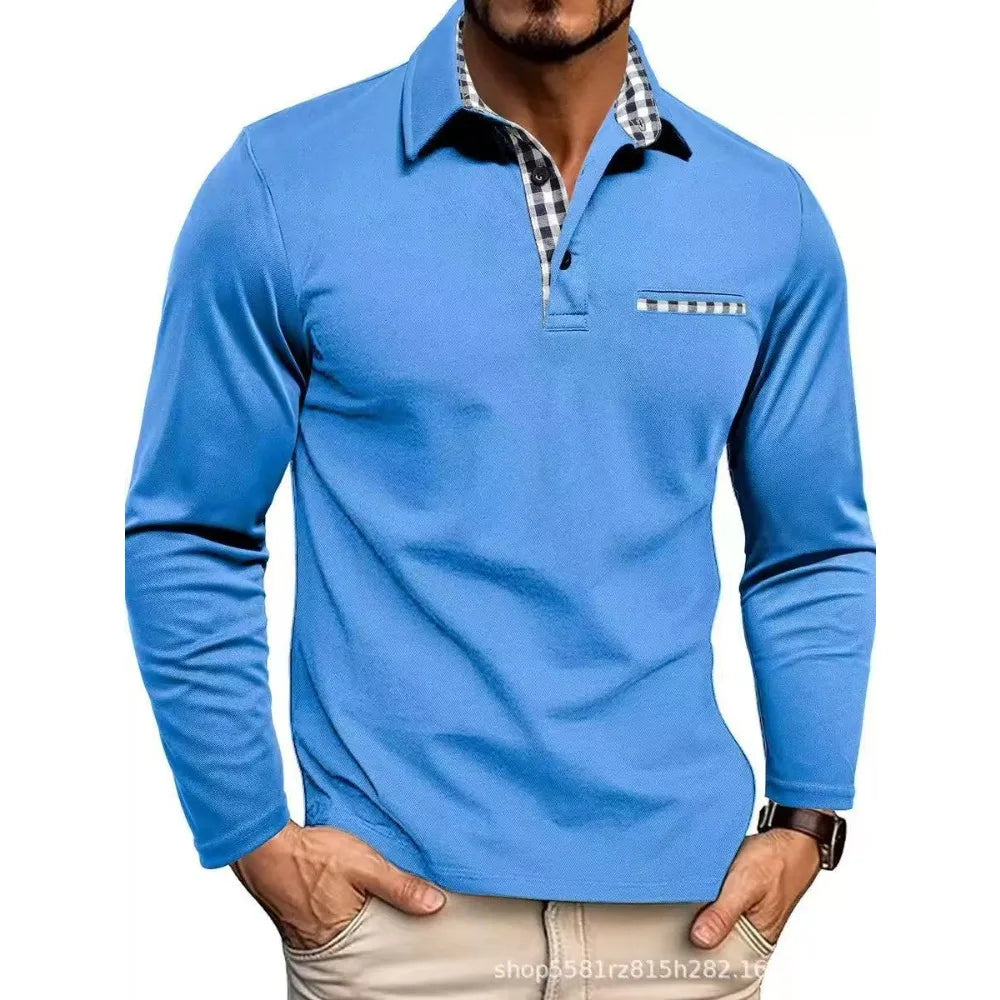 Long Sleeve Embroidered Polo