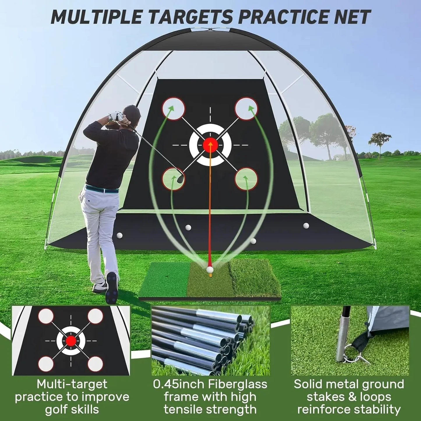 Portable Net With Mat