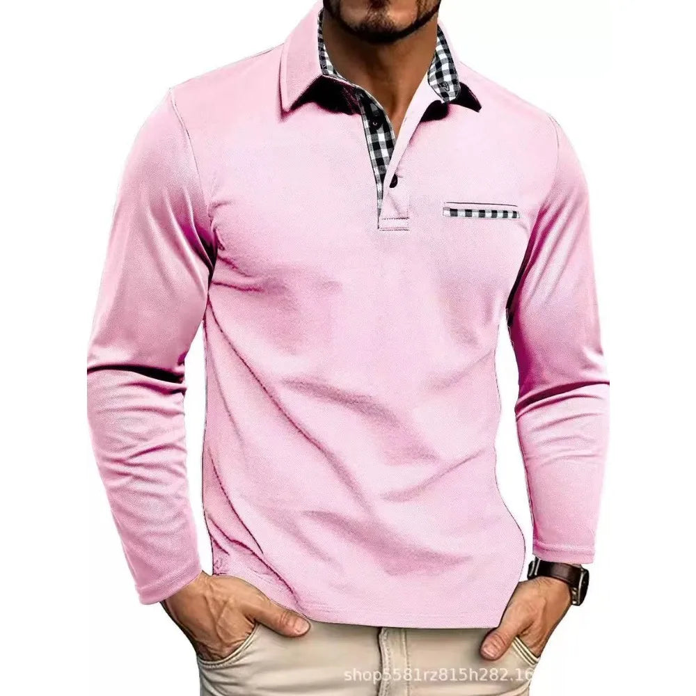 Long Sleeve Embroidered Polo