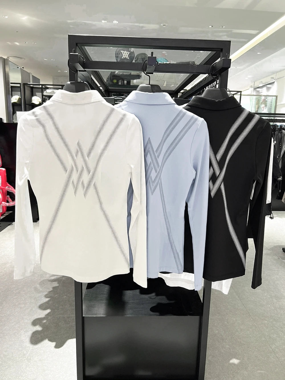 Knit Long Sleeve Golf Polo